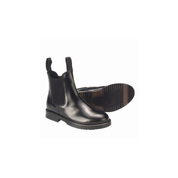 boots en cuir a bijoux