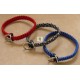 Braided choker collar for medium/large dogs